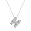 Wholesale Jewelry Letter Pendant Necklace Copper Brass Electroplating For Women