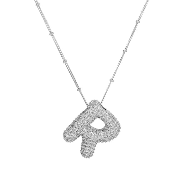 Wholesale Jewelry Letter Pendant Necklace Copper Brass Electroplating For Women