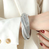 Wholesale Jewelry Light Luxury Fashion Gold Plated 316L Stainless Steel Snake Shaped Winding Elastic Bracelet For Women