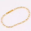 Wholesale Jewelry Light Luxury Geometric Copper 18K Electroplated Rectangular Horizontal Claw Chain Threepiece Set For Women