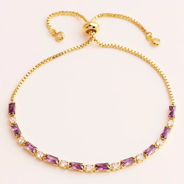 Wholesale Jewelry Light Luxury Geometric Copper 18K Electroplated Rectangular Horizontal Claw Chain Threepiece Set For Women