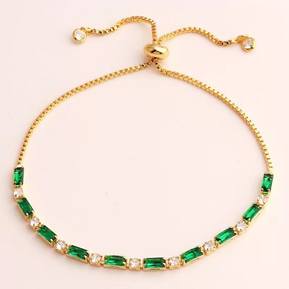 Wholesale Jewelry Light Luxury Geometric Copper 18K Electroplated Rectangular Horizontal Claw Chain Threepiece Set For Women