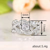Wholesale Jewelry Light Luxury Geometric Copper Zircon Ring