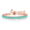Wholesale Jewelry Light Luxury Geometric Rectangular Zircon Copper Electroplated Bracelet For Women
