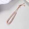 Wholesale Jewelry Light Luxury Geometric Rectangular Zircon Copper Electroplated Bracelet For Women
