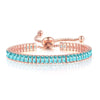 Wholesale Jewelry Light Luxury Geometric Rectangular Zircon Copper Electroplated Bracelet For Women