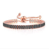 Wholesale Jewelry Light Luxury Geometric Rectangular Zircon Copper Electroplated Bracelet For Women
