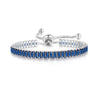 Wholesale Jewelry Light Luxury Geometric Rectangular Zircon Copper Electroplated Bracelet For Women