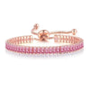 Wholesale Jewelry Light Luxury Geometric Rectangular Zircon Copper Electroplated Bracelet For Women