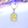 Wholesale Jewelry Light Luxury Geometric Silver Pendant Cross Chain Necklace With Diamond