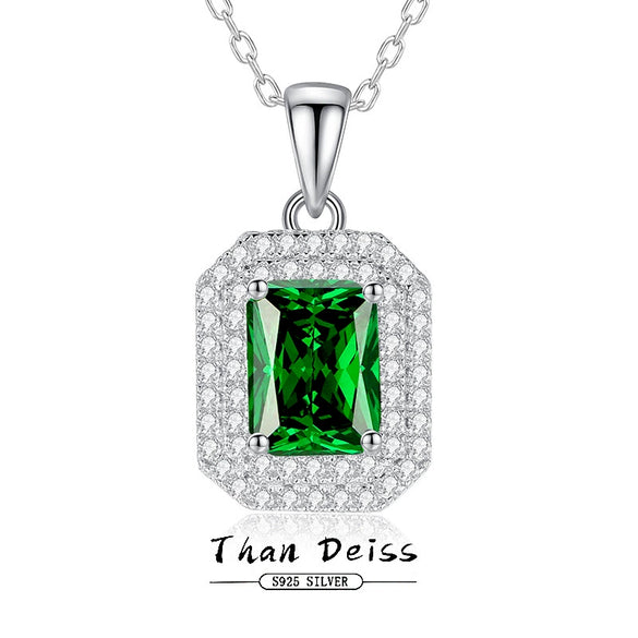Wholesale Jewelry Light Luxury Geometric Silver Pendant Cross Chain Necklace With Diamond