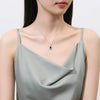 Wholesale Jewelry Light Luxury Geometric Silver Pendant Cross Chain Necklace With Diamond