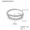Wholesale Jewelry Light Luxury Geometric Stainless Steel 18K Gold Plated Ring For Women