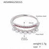 Wholesale Jewelry Light Luxury Geometric Stainless Steel 18K Gold Plated Ring For Women