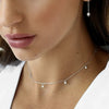 Wholesale Jewelry Light Luxury Geometric Star 925 Silver Snake Bone Chain Necklace