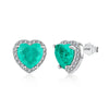 Wholesale Jewelry Light Luxury Geometric 925 Sterling Silver Mixed Gem Inlay Electroplated Ring Earrings Necklace Set