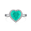 Wholesale Jewelry Light Luxury Geometric 925 Sterling Silver Mixed Gem Inlay Electroplated Ring Earrings Necklace Set