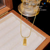 Wholesale Jewelry Light Luxury Geometric Titanium Steel Snake Bone Chain Electroplated Women's Necklace