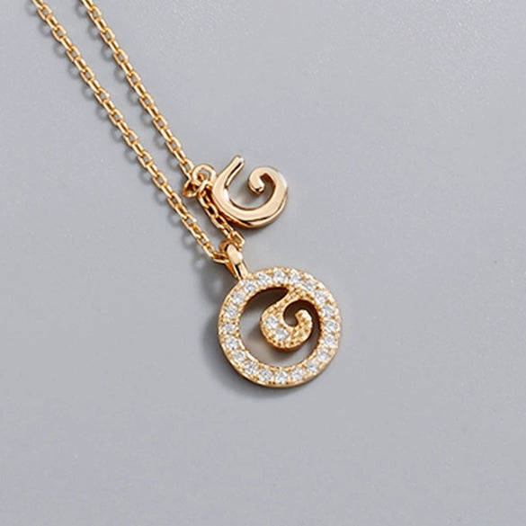 Wholesale Jewelry Light Luxury Ins Style S925 Sterling Silver Necklace With Letter Pendant And Cross Chain