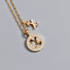 Wholesale Jewelry Light Luxury Ins Style S925 Sterling Silver Necklace With Letter Pendant And Cross Chain