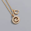 Wholesale Jewelry Light Luxury Ins Style S925 Sterling Silver Necklace With Letter Pendant And Cross Chain