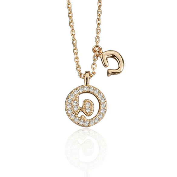 Wholesale Jewelry Light Luxury Ins Style S925 Sterling Silver Necklace With Letter Pendant And Cross Chain