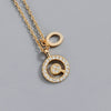 Wholesale Jewelry Light Luxury Ins Style S925 Sterling Silver Necklace With Letter Pendant And Cross Chain