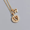 Wholesale Jewelry Light Luxury Ins Style S925 Sterling Silver Necklace With Letter Pendant And Cross Chain