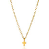 Wholesale Jewelry Light Luxury Microinlaid Zircon Cross Pendant Necklace Copper Electroplating Geometric Flower Style Women's