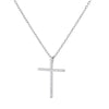 Wholesale Jewelry Light Luxury Microinlaid Zircon Cross Pendant Necklace Copper Electroplating Geometric Flower Style Women's