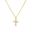 Wholesale Jewelry Light Luxury Microinlaid Zircon Cross Pendant Necklace Copper Electroplating Geometric Flower Style Women's