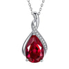 Wholesale Jewelry Light Luxury Minimalist Copper Pendant Necklace With Inlaid Zircon Dropshaped Design For Women