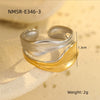 Wholesale Jewelry Light Luxury Retro Stainless Steel Electroplated Women's Geometric Bracelet And Ring Collection