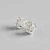 Wholesale Jewelry Light Luxury S925 Sterling Silver Geometric Chain Diamondembedded Earrings