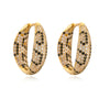 Wholesale Jewelry Light Luxury Snake Pattern Copper Zirconia Earrings Necklaces And Rings