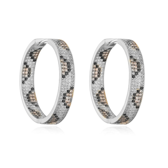 Wholesale Jewelry Light Luxury Snake Pattern Copper Zirconia Earrings Necklaces And Rings