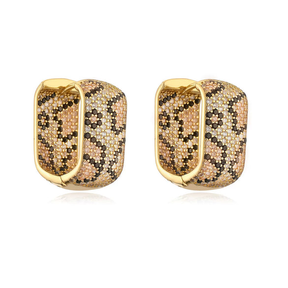 Wholesale Jewelry Light Luxury Snake Pattern Copper Zirconia Earrings Necklaces And Rings