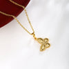 Wholesale Jewelry Light Luxury Style Animal Zodiac Copper Zinc Alloy 5D Craft Electroplated Pendant Necklace