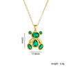 Wholesale Jewelry Light Luxury Style Copper Plated Animals Zodiac Pendant Necklace For Women