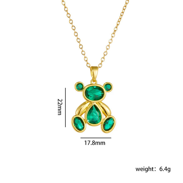 Wholesale Jewelry Light Luxury Style Copper Plated Animals Zodiac Pendant Necklace For Women