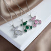 Wholesale Jewelry Light Luxury Style Copper Plated Animals Zodiac Pendant Necklace For Women