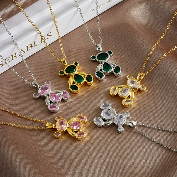 Wholesale Jewelry Light Luxury Style Copper Plated Animals Zodiac Pendant Necklace For Women