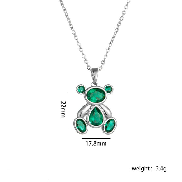 Wholesale Jewelry Light Luxury Style Copper Plated Animals Zodiac Pendant Necklace For Women