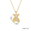 Wholesale Jewelry Light Luxury Style Copper Plated Animals Zodiac Pendant Necklace For Women