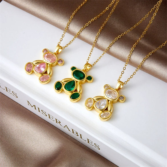 Wholesale Jewelry Light Luxury Style Copper Plated Animals Zodiac Pendant Necklace For Women
