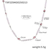 Wholesale Jewelry Light Luxury Style Copper 316L Stainless Steel Shell Zircon Bead Collarbone Necklace Bracelet Pvd Plated
