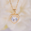 Wholesale Jewelry Light Luxury Style Copper Star Heart Bow Pendant Necklace With Mixed Gemstone Setting And O Word Chain Electroplating