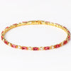 Wholesale Jewelry Light Luxury Style Geometric Copper 18K Electroplated Necklace Bracelet Three Piece Set For Women
