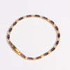 Wholesale Jewelry Light Luxury Style Geometric Copper 18K Electroplated Necklace Bracelet Three Piece Set For Women