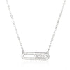 Wholesale Jewelry Light Luxury Style Geometric Copper Necklace With Diamond Design